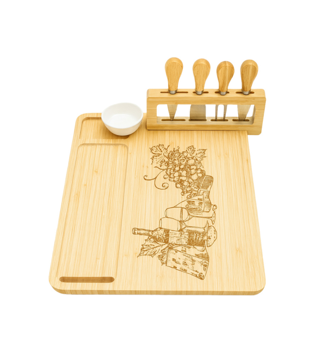 Magnetic Cheese Board with Knife Set